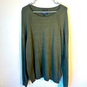 Lucky Brand Men’s XL Forest Green Long sleeve Sweater with ribbed texture
